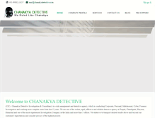 Tablet Screenshot of chanakyadetective.com